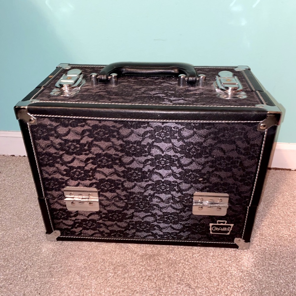 Black Lace Makeup Case